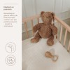 Beige hoeslaken park - Hoeslaken deluxe jacquard pebble soft sand 